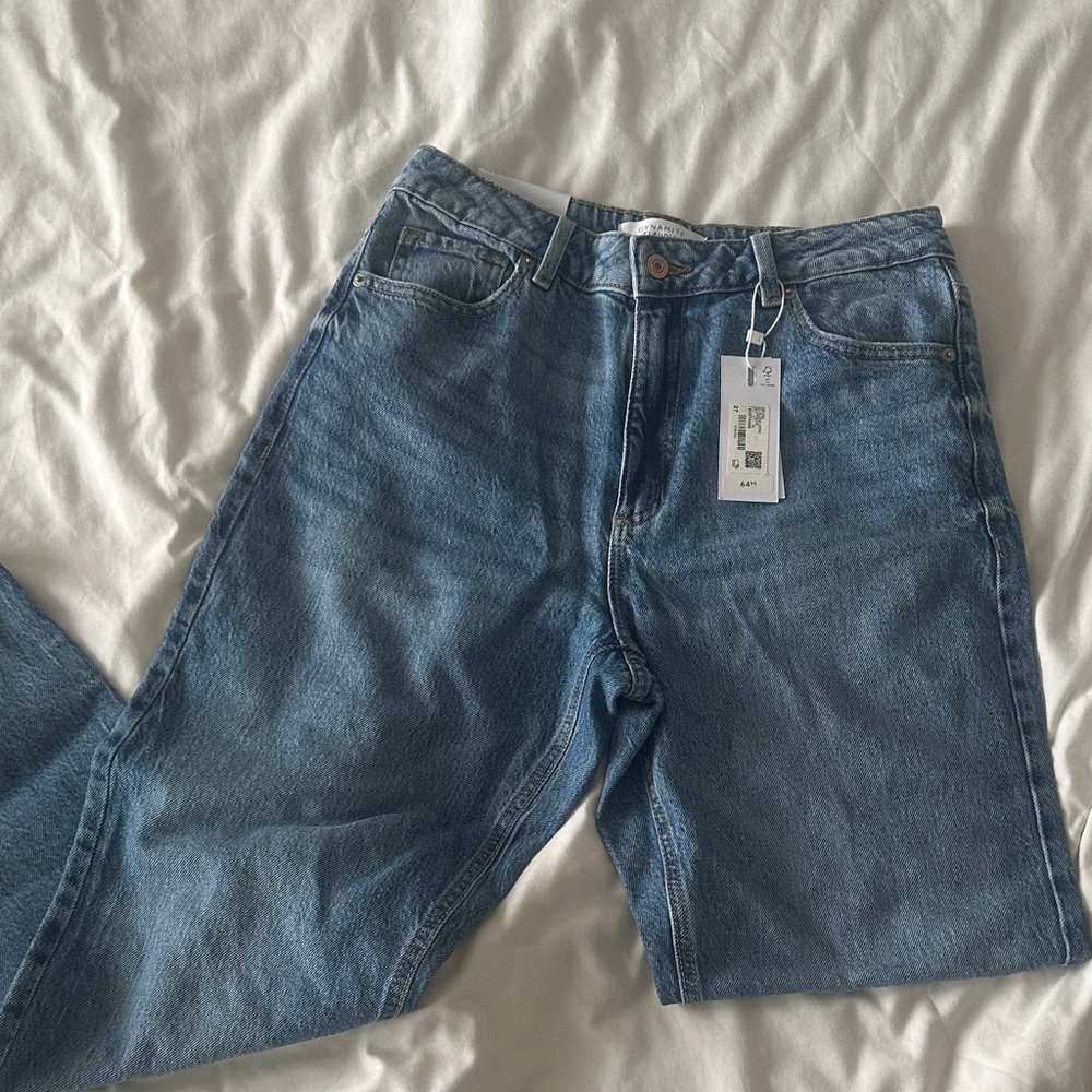 Dynamite Washed Blue Claudia Mom Jeans